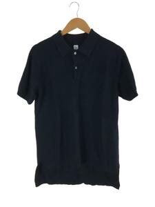 KAPTAIN SUNSHINE◆ポロシャツ/36/コットン/NVY/KS7SKN01/Cotton Knit Polo Shirts
