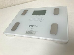 送料込み ■ オムロン OMRON カラダスキャン体重体脂肪計体組成計 HBF-212 ホワイト 自動認識機能付き