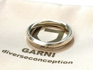1円～ 中古 GARNI&Co. ガルニ ウェーブリング 約18号 SV925刻印 シルバー 服飾小物 アクセサリー メンズ