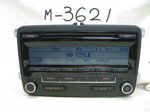 M-3621　VolksWagen　フォルクスワーゲン　ゴルフ　VW-1K0 035 183　MP3　CDデッキ　純正オーディオ　補償付き