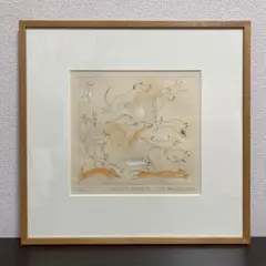 【真作】山本容子「Graffiti Lucas 4」エッチング 直筆サイン 版画