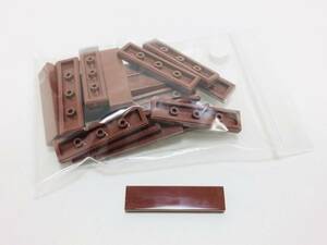 【新品未使用】レゴ　LEGO　タイル　1x4 ブラウン　茶　1x4 24枚　１×４