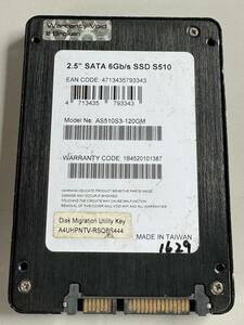  ADATA SSD 120GB【動作確認済み】1629