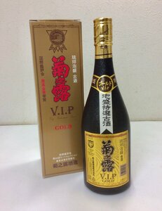 【未開栓/古酒】琉球泡盛 菊之露 VIP GOLD 泡盛特選古酒 720ml 30度 菊之露酒造 K0328