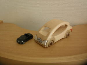 【自作】手作り木のおもちゃ～オリジナルカー（コロコロ）　作品No.887