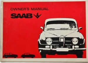 SAAB 4V 2 DOOR SEDAN/STATION WAGON OWNERS MANUAL 英語版