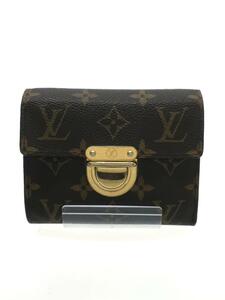 LOUIS VUITTON◆ポルト・フォイユ・コアラ_モノグラム・キャンバス_BRW/PVC/BRW/メンズ/M58013