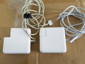 Apple アップル ACアダプター 2点セット MacBook 60W MagSarfe Power Adapter A1344 A1435 ジャンク　SJ
