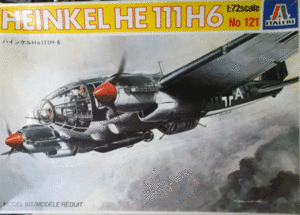 イタレリ/1/72/ドイツ空軍ハインケルHe-111 H-6双発爆撃機/未組立品