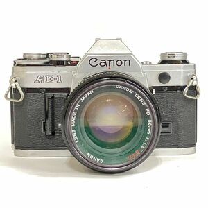 CEM820H Canon キャノン AE-1 一眼レフ フィルムカメラ/レンズ CANON LENS FD 50mm 1:1.4 ブラック系