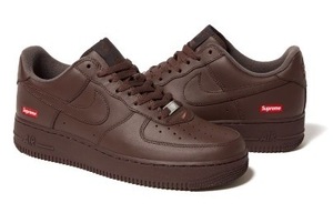 新品未使用 27.5cm Supreme × NIKE Air Force 1 Low Brown US9.5 ナイキ エアフォース1 茶 ブラウン