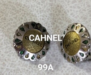 シャネル　CAHNEL 99A ヴィィンテージ　ロゴ　クリップ式イヤリング