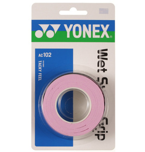 YONEX ウェットスーパーグリップ AC102-128 フレンチピンク [3本巻]