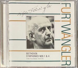 ◆【EMI】ベートーヴェン :交響曲 第1番,第4番/ フルトヴェングラー &ウィーン・フィルハーモニー管弦楽団 1CD 国内盤 ◆