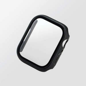 Apple Watch 45mm用フルカバーケース 表面にセラミックコートを施したGorillaガラスとポリカーボネート素材の2重構造: AW-22AFCGOCBK