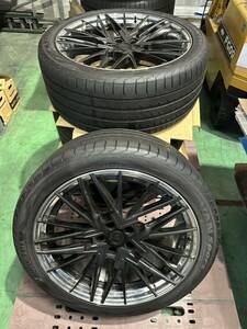 W463 AMG G63 G350 G400 BC FORGED BCフォージド HCA385 23インチ ガリ傷無し ADVAN sport 4本セット 美品 305/35R23 8〜9分山 センサー有