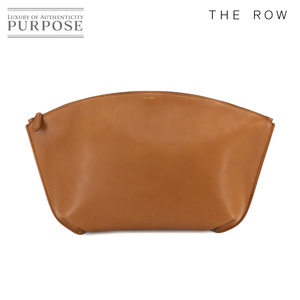 ザ ロウ THE ROW クラッチ バッグ レザー ブラウン ゴールド 金具 Clutch Bag 90230221