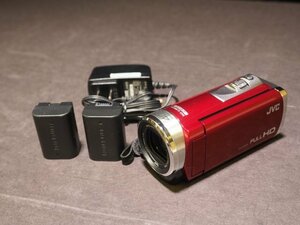 S982 JVCケンウッド ビクター デジタルビデオカメラ Everio GZ-HM33-R バッテリー＋充電付属