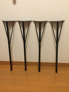 【新製品】テーブルのアイアン脚4本1組高さ約68センチ