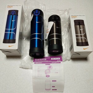 サーモス THERMOS NIKE ナイキ ハイドレーションボトル 0.5L JNE-500N ハイドレーションマグ 0.35L JNE-350N 水筒 ステンレスボトル 青・黒