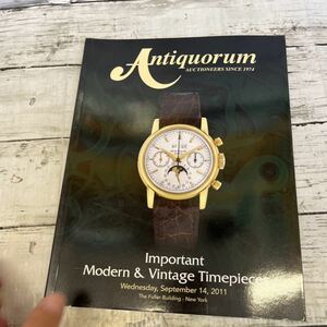 g317 Antiquorum 腕時計　オークションカタログ　パテックフィリップ　ロレックス　など 2011