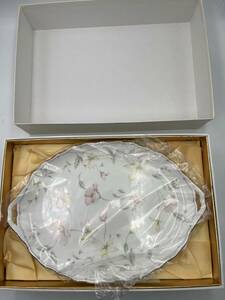 NARUMI BoneChina パステルガーデン ケーキセット 大皿 / 小皿 ナルミ 洋食器 未使用　花柄