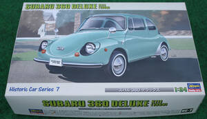 Hasegawa　1/24　スバル　360　デラックス　K111　1968　HC-7　ヒストリックカーシリーズ7　プラモ