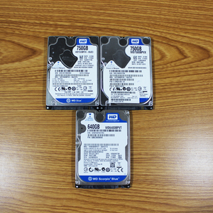 ハードディスク 750GB 640GB 正常品判定 3台セット ノートPC用 2.5インチ SATA 内蔵HDD