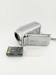 JVCケンウッド ビクター 20× OPTICAL ZOOM Everio GZ-HD300-S シルバー デジタルビデオカメラ バッテリー付き(k5731-n146)