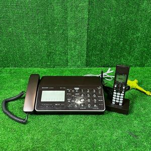 2-642】シャープ ファクシミリ FAX電話機 fappy ファッピィ 親機 UX-600CL-T ブラウン 通電確認済み