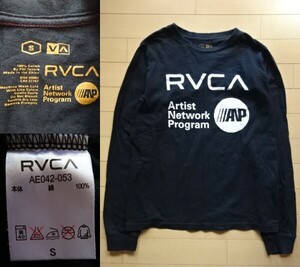 【RVCA】長袖 Tシャツ ブラック SIZE:SMALL (ルーカ,ロンT)