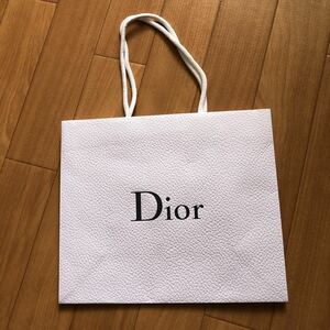 Dior ディオール 紙袋 ショップ袋 サブバッグ ショッパー クリスチャンディオール 美品　Christian Dior ブランド ホワイト　白　中　