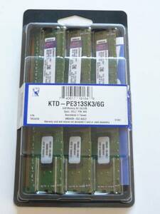 ★美品★Kingston サーバー用 ECC Registered PC3-10600(DDR3-1333)2GBX3枚