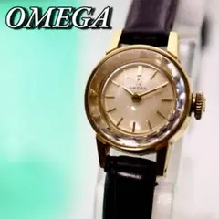 良品！OMEGA カットガラス カクテル 手巻き レディース腕時計 656