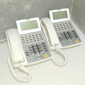 即納 現状品 2台セット ネットコミュニティシステム αNX NX-(24)STEL-(1)(W) 24ボタン スター 標準 電話機 白 東2012年 必ず内容確認