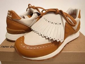 【送料無料 即決】GRENSON x NEW BALANCE UK製 W576GTW 23.5cm US6.5新品 グレンソン別注イタリア製カーフレザー 限定 キルティ付属 英国製