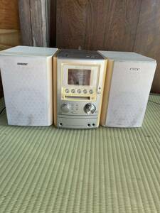 SONY CD/MD/カセットコンポ HCD-M3【通電確認】