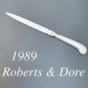 【Roberts & Dore Ltd】【純銀ハンドル】レターナイフ/ペーパーナイフ 1989年