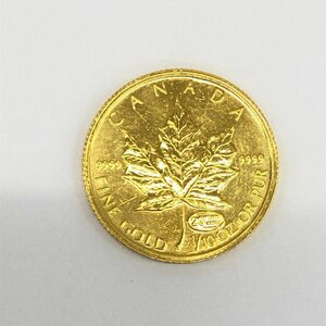 K24　金貨幣　カナダ　メイプルリーフ金貨　5ドル　重量3.1g【CBBA7031】