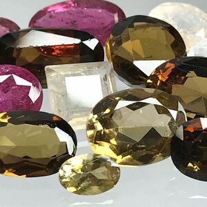 (天然トルマリン13点おまとめ28ct)a ルース 裸石 宝石 ジュエリー jewerly tourmaline i