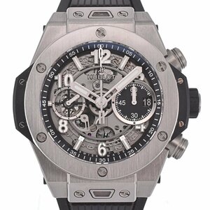 △ ウブロ HUBLOT 441.NX.1171.RX ビッグ・バン ウニコ チタニウム クロノグラフ 自動巻き メンズ 美品 箱付き A#127524