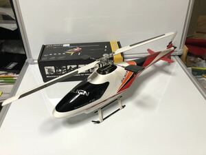 アライン ALIGN T-REX 250SE Super Combo 美中古品、F3C FUSELAGE ボディ（赤）、オプションスペアパーツ（新品）、予備部品付き