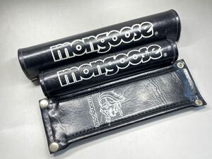 新品 MONGOOSE パッドセット 黒 ハンドルパッド ステムパッド フレームパッド マングース BMX OLD SCHOOL オールドスクール 0315S2404/520