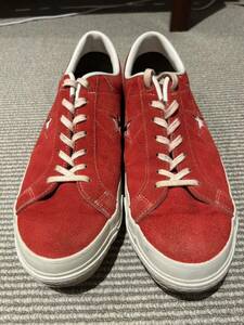 コンバース CONVERSE ONE STAR 赤スエード　ワンスター　スニーカー 10 1/2