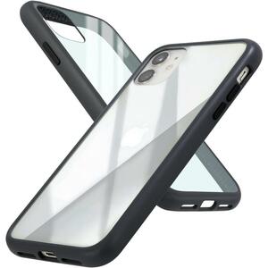 新品　campino iPhone 11 ケース アンチショック 耐衝撃 スリム 薄型 レンズ保護 トープ ブラック クリア 黒