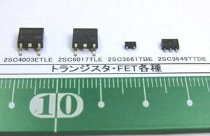 Transistor: 2SC4003ETLE, 2SC6017TLE, 2SC3661TBE, 2SC3649TTDE