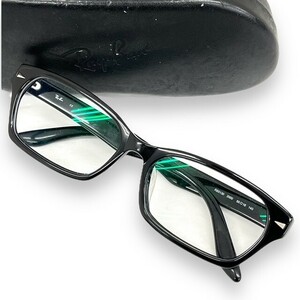 Ray-Ban レイバン メガネフレーム 眼鏡 小物 アイウェア ファッション ブランド 伊達メガネ RB5130 ウェリントン ブラック ケース付 黒ぶち