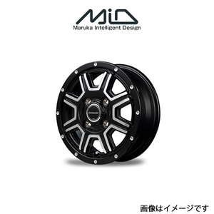 MID ロードマックス WF8 アルミホイール 4本 キャリィ DA63T(12×4J 4-100 INSET42 セミグロスブラック)ROADMAX