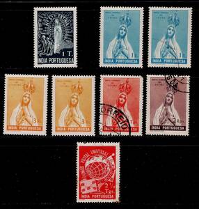 ★ポルトガル領・インド　1949年　6種、8枚
