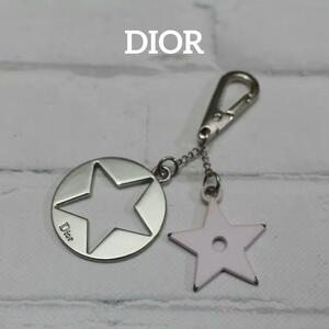 【匿名配送】DIOR クリスチャン ディオール キーホルダー シルバー 星